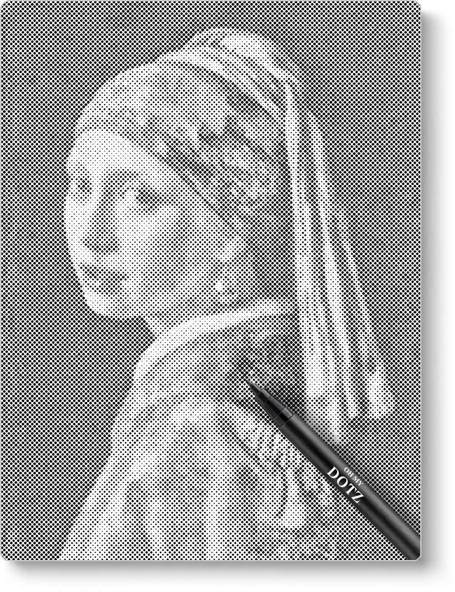 Meisje Met De Parel | Stippelschilderij | 50x60cm  Meest gekozen | Dot painting | Oh My Dotz | Dots stippen | Diamond painting & Schilderen op nummer alternatief | Sinterklaas | Kerst